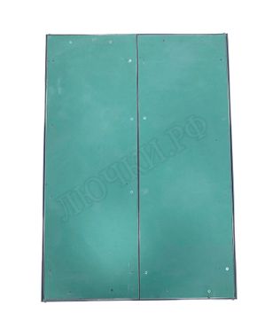 Люк под покраску Хаммер Гиппократ для установки в стену, 2 створки, съёмная перегородка 600*850 Люк под покраску Хаммер Гиппократ для установки в стену, 2 створки, съёмная перегородка 600*850