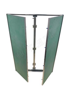 Люк под покраску Хаммер Гиппократ для установки в стену, 2 створки, съёмная перегородка 600*850 Люк под покраску Хаммер Гиппократ для установки в стену, 2 створки, съёмная перегородка 600*850