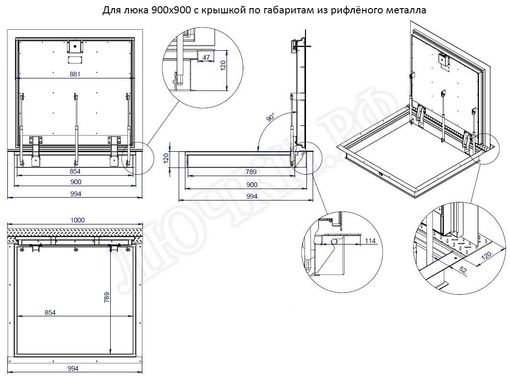 Напольный люк Противопожарный EI60 600*2000 Напольный люк Противопожарный EI60 600*2000