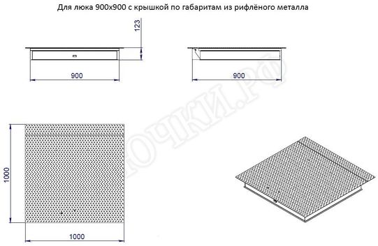 Напольный люк Противопожарный EI60 600*2000 Напольный люк Противопожарный EI60 600*2000