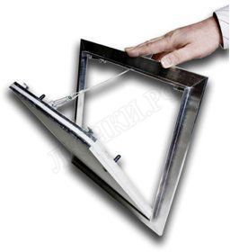 Люк под покраску Ультра для установки в стену, 2 створки, съёмная перегородка 700*1150 (посадочный размер 706*1156) Люк под покраску Ультра для установки в стену, 2 створки, съёмная перегородка 700*1150 (посадочный размер 706*1156)