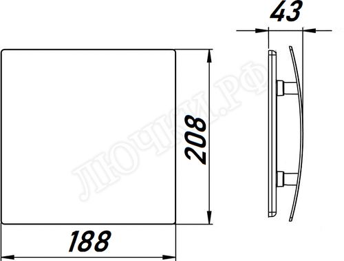Вытяжной вентилятор Awenta System+, Turbo, 125, KWT125CTR, PECB125M, Чёрный матовый, пластик Вытяжной вентилятор Awenta System+, Turbo, 125, KWT125CTR, PECB125M, Чёрный матовый, пластик