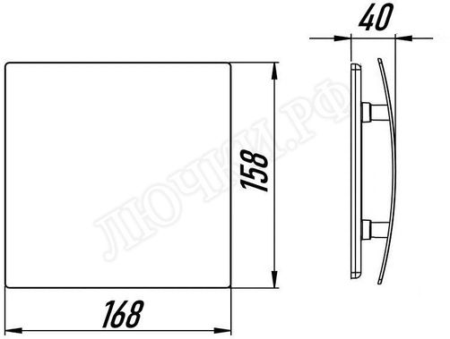 Вытяжной вентилятор Awenta System+, Silent, 100, KWS100, PEGB100P, Чёрный глянцевый, стекло Вытяжной вентилятор Awenta System+, Silent, 100, KWS100, PEGB100P, Чёрный глянцевый, стекло