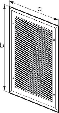с перфорацией Кружок накладная 130*170, RAL 8016 глянцевый с перфорацией Кружок накладная 130*170, RAL 8016 глянцевый